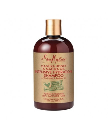 SHEA MOISTURE - MANUKA HONEY & MAFURA OIL - Shampoing Hydratation Intense (Intensive Hydratation Shampoo) - 384ml