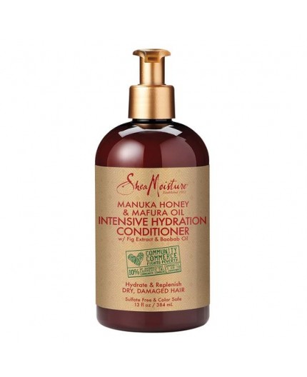 SHEA MOISTURE - MANUKA HONEY & MAFURA OIL - Après-Shampoing Hydratation Intense (Intensive Hydratation Conditioner) - 384ml