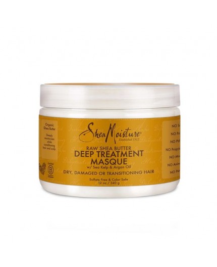 SHEA MOISTURE - RAW SHEA BUTTER - Masque Capillaire Extra-Hydratant (Deep Treatment Masque) - 340g