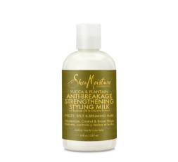 SHEA MOISTURE - YUCCA & PLANTAIN - Lait Capillaire anti-casse (Anti-Breakage Strengtening Styling Milk) - 237ml SHEA MOISTURE...