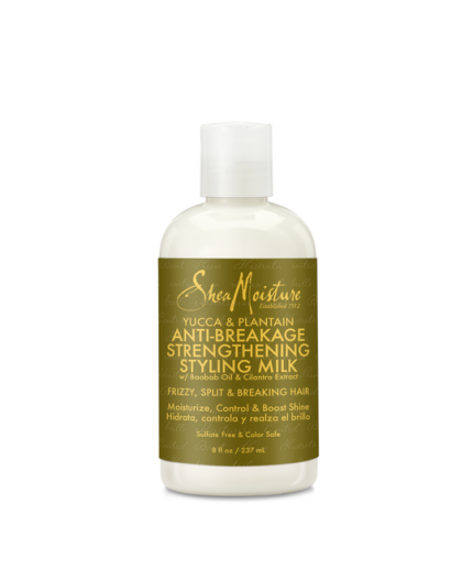 SHEA MOISTURE - YUCCA & PLANTAIN - Lait Capillaire anti-casse (Anti-Breakage Strengtening Styling Milk) - 237ml