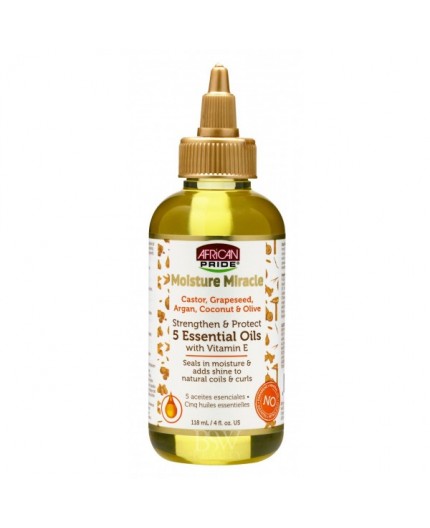 African Pride - Moisture Miracle - 5 huiles Essentielles (118ml)