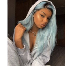 EB VIRGIN HAIR - Perruque Lace Frontal Sky Blue - 100% Vierge  PERRUQUE BRÉSILIENNE