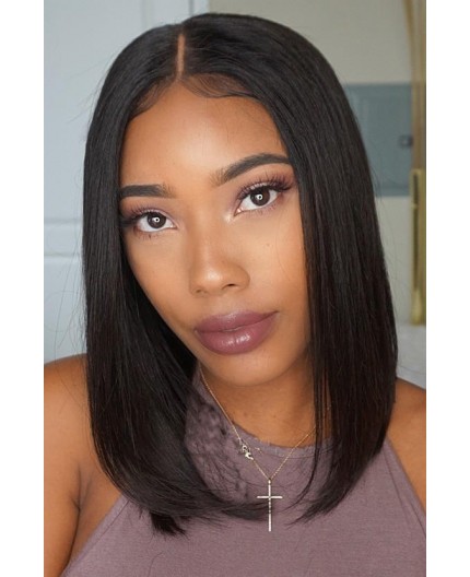 EB VIRGIN HAIR - Perruque Carré Lisse - 100% Vierge - 14 Pouces