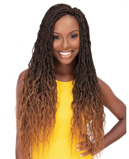 JANET COLLECTION - Mèche Crochet Braids Messy Box Braid 24"