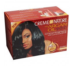 Creme Of Nature Argan Oil- Défrisage Sans Soudes Kit A L'huile D'Argan CREME OF NATURE  DÉFRISAGE