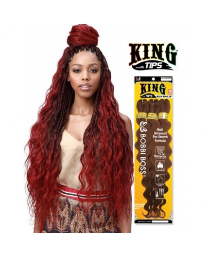 BOBBI BOSS- Mèche Natte King Tips Body Wave 28" 3X Crochet Braids