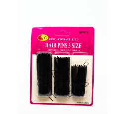 Epingles Noires A Cheveux 3 tailles E Accessoires ACCESSOIRES DE COIFFURE