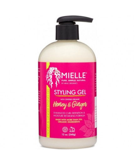 MIELLE ORGANICS  Gel Coiffant Au Miel Et Au Gingembre (Honey & Ginger Styling Gel)