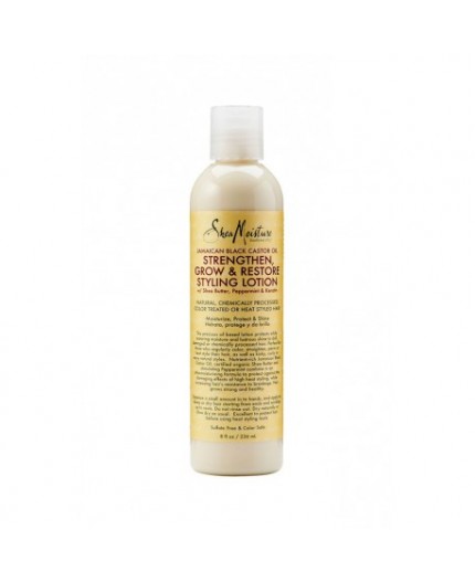 SHEA MOISTURE - JAMAICAN BLACK CASTOR OIL - Lait Capillaire Réparation Pousse (Strenghten & Restore Styling Lotion) - 236ml