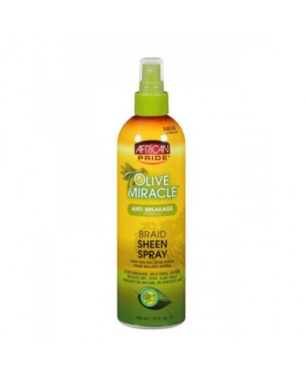 AFRICAN PRIDE - Spray Brillance A L'Huile D'Olive (Miracle Braid Sheen)