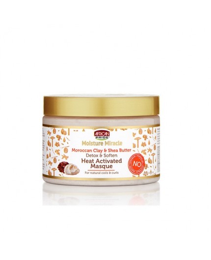 AFRICAN PRIDE MOISTURE MIRACLE - Masque Capillaire Détox Karité & Argile Rouge