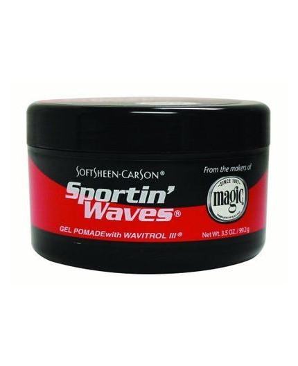 SPORTIN WAVES - Pommade Pour Waves Normal (Black)