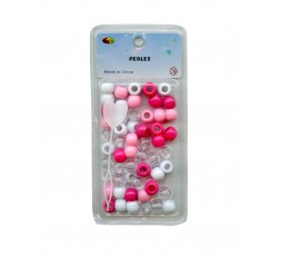 E ACCESSOIRES - Perles Roses & Blanches En Plastiques E Accessoires ACCESSOIRES DE COIFFURE