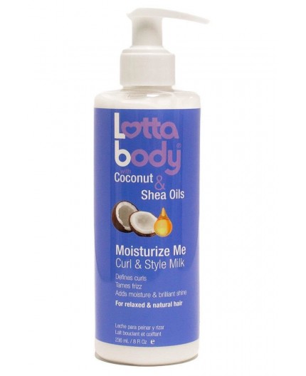 LOTTABODY - Lait Coiffant Pour Boucles Au coco & Karité