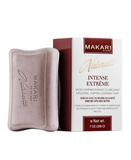 MAKARI - Naturelle - Savon Gommant, Purifiant & Éclaircissant Intense Extrême