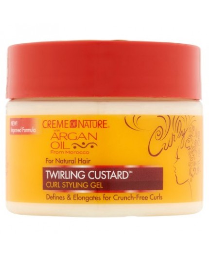 CREME OF NATURE ARGAN OIL - Gel Coiffante Pour Boucles (Twirling Custard)