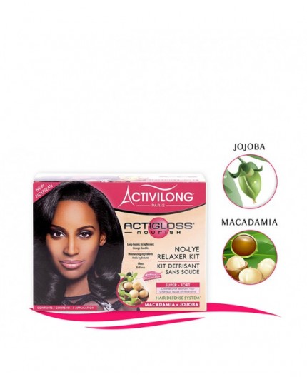 Activilong Acti Gloss- Kit Défrisage Sans Soude Macadamia & Jojoba Activilong Acti Gloss- Kit Défrisage Sans Soude Macadamia & Jojoba