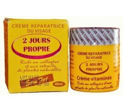 2 JOURS PROPRE - Crème Réparatrice Eclaircissante Extra Forte Pour Visage 2 JOURS PROPRE CRÈME ÉCLAIRCISSANTE VISAGE