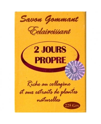 2 JOURS PROPRE - Savon Gommant Eclaircissant