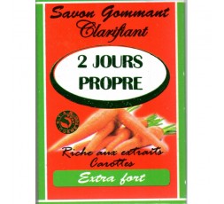 2 JOURS PROPRE - Savon Gommant Clarifiant & Éclaircissant Carotte Extra Fort 2 JOURS PROPRE SAVON