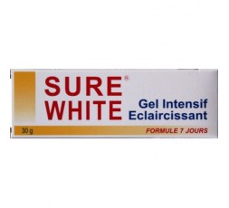 SURE WHITE - Tube Gel Intensif & Éclaircissant SURE WHITE  GEL EN TUBE