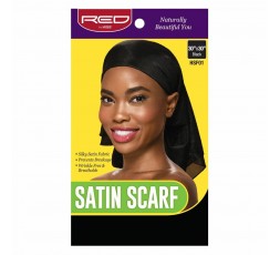 RED BY KISS - Satin Scarf Noir HSF01 RED BY KISS ACCESSOIRES DE COIFFURE