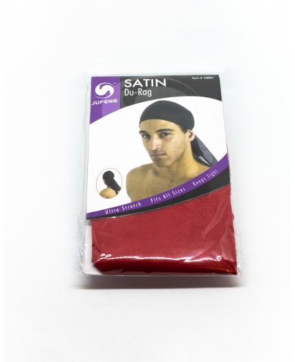 E ACCESSOIRES- Durag Rouge En Satin