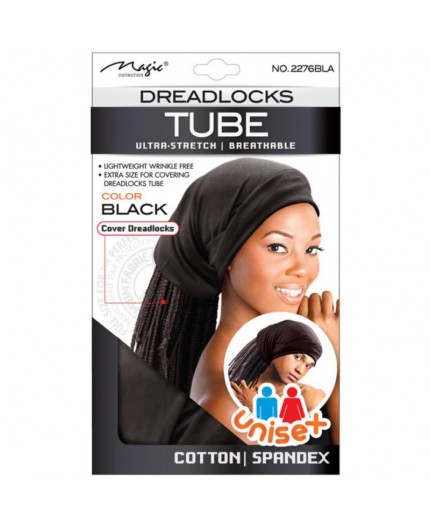 MAGIC COLLECTION - Bonnet Tube pour Dreadlocks Mixte Extensible Noir 2276BLA