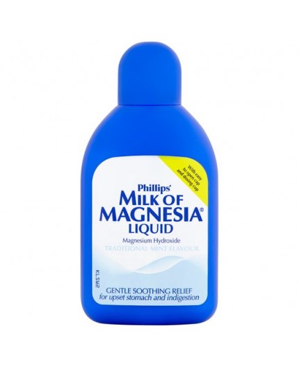 GENUINE PHILLIPS - Lait de Magnésie Menthe (Milk Of Magnesia Mint Flavour) 200ml