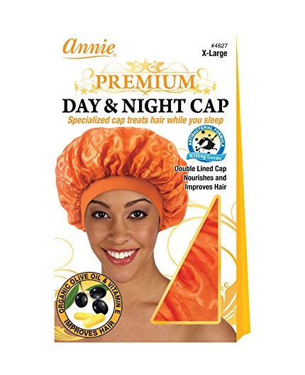 ANNIE - Bonnet en Satin Premium Jour & Nuit (Day & Night Cap) XL 4627