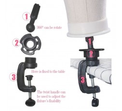 THIDA - Mannequin Pour Perruques En Silicone avec Maintien 22CM  PERRUQUE PROMO