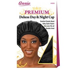 ANNIE - Bonnet De Jour & Nuit Noir X-Large ANNIE ACCESSOIRES DE COIFFURE