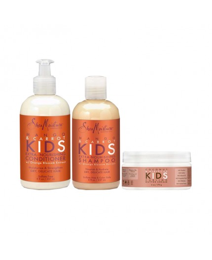 SHEA MOISTURE - Pack Hydratant & Nourrissant Kids Mango & Carrot / Coconut & Hibiscus