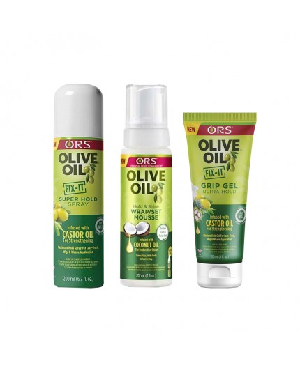 ORS Olive Oil - Pack Spécial Fix-It Fixation Perruques