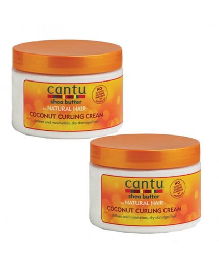 CANTU - NATURAL HAIR - Pack Crème coiffante à l'huile de Coco (Coconut Curling Cream)
