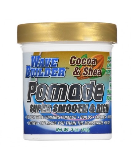 WAVE BUILDER - Pommade Coiffante Longue Tenue au Coco & Karité (Deep Wave Cocoa & Shea Pomade Super Smooth & Rich)