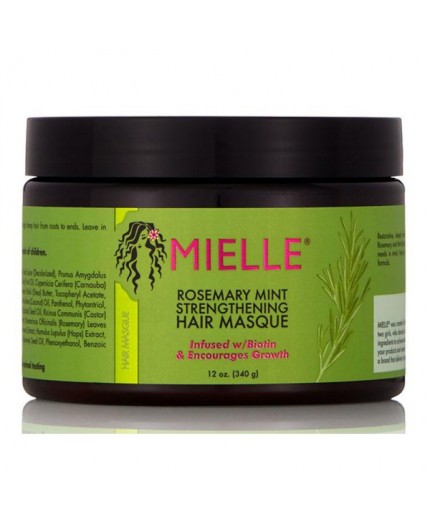 MIELLE ORGANICS - ROSEMARY MINT - Masque Capillaire Fortifiant au Romarin & Menthe (Strengthening Hair)