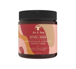 AS I AM - RESTORE & REPAIR - Crème Coiffante pour Boucles Huile de Ricin Noir Jamaïcaine (JBCO Curling Cream) AS I AM  CRÈME ...