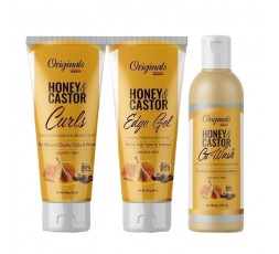 AFRICA'S BEST - HONEY & CASTOR - Pack Hydratation & Définition Boucles AFRICA'S BEST  ACTIVATEUR & DEFINISEUR DE BOUCLES