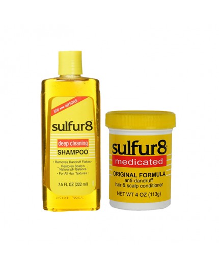 SULFUR 8 - Pack Médicinal Anti-pelliculaire & Anti-démangeaisons (Medicated)