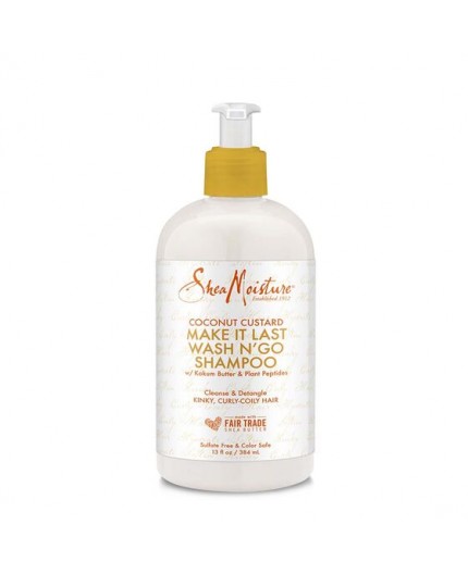 SHEA MOISTURE - COCONUT CUSTARD - Shampoing Make It Last Wash N' Go