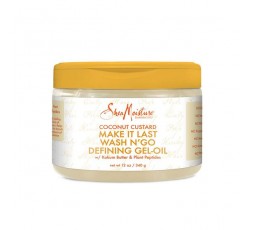 SHEA MOISTURE - COCONUT CUSTARD - Gel-Huile Définition Boucles Make It Last Wash N' Go SHEA MOISTURE ACTIVATEUR & DEFINISEUR ...