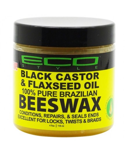 ECO STYLER - Cire d'Abeille aux Huiles de Ricin Noire & Graine de lin 100% Brésiliennes (Beeswax)