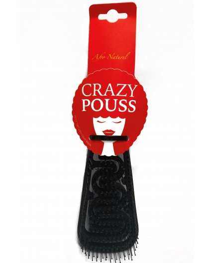 CRAZY POUSS - Brosse Afro Démêlante (Afro Brush)