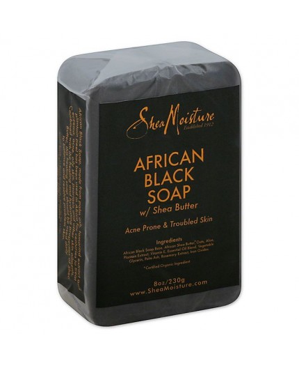 SHEA MOISTURE - AFRICAN BLACK SOAP - Savon Noir au Karité (African Black Soap & Shea Butter)