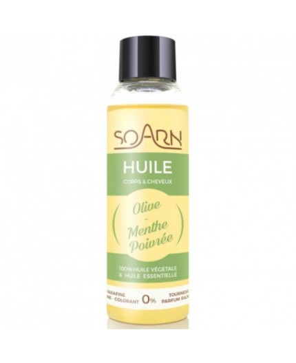 SOARN - Huile d'Olive et Menthe Poivrée Corps et Cheveux