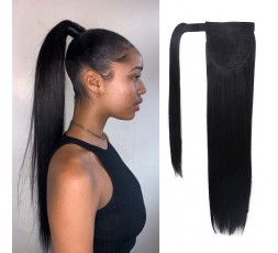 EB VIRGIN HAIR - Postiche Queue de Cheval Lisse Naturel (Wrap Ponytail)  POSTICHES