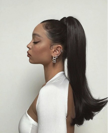 EB VIRGIN HAIR - Postiche Queue de Cheval Lisse Naturel (Wrap Ponytail)