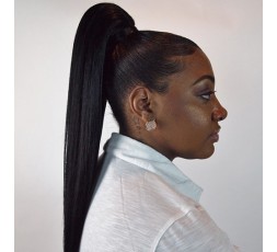 EB VIRGIN HAIR - Postiche Queue de Cheval Lisse Naturel (Wrap Ponytail)  POSTICHES